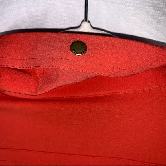 Chicos Zenergy Orange Zip Collar Neema Dress with Pockets! - Picture 6 of 16
